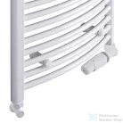 Radeco ADAMO AD2-600/L 680x650 törölközőszárítós radiátor, MERKURY 6 (metál fekete) színben