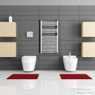 Radeco ADAMO AD3-400/L 870x450 törölközőszárítós radiátor,fényes fehér