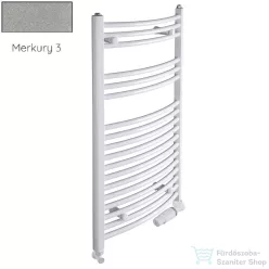   Radeco ADAMO AD4-500/L 1060x550 törölközőszárítós radiátor, MERKURY 3 (metál világosszürke) színben