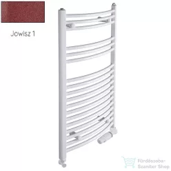   Radeco ADAMO AD5-600/L 1250x650 törölközőszárítós radiátor, JOWISZ 1 (matt bordó) színben