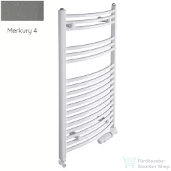   Radeco ADAMO AD5-600/L 1250x650 törölközőszárítós radiátor, MERKURY 4 (metál szürke) színben