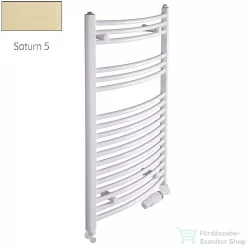   Radeco ADAMO AD5-600/L 1250x650 törölközőszárítós radiátor, SATURN 5 (matt krém) színben