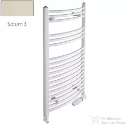   Radeco ADAMO AD6-400/L 1440x450 törölközőszárítós radiátor, SATURN 3 (matt bézs) színben