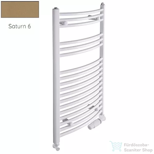 Radeco ADAMO AD6-400/L 1440x450 törölközőszárítós radiátor, SATURN 6 (matt homok) színben