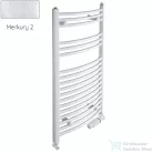 Radeco ADAMO AD6-500/L 1440x550 törölközőszárítós radiátor, MERKURY 2 (ezüst) színben