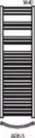 Radeco ADAMO AD6-500/L 1440x550 törölközőszárítós radiátor, MERKURY 2 (ezüst) színben