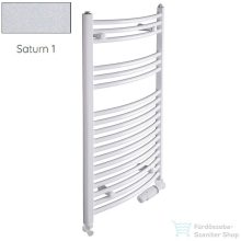   Radeco ADAMO AD6-500/L 1440x550 törölközőszárítós radiátor, SATURN 1 (metál jégszürke) színben