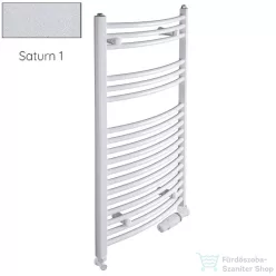   Radeco ADAMO AD6-600/L 1440x650 törölközőszárítós radiátor, SATURN 1 (metál jégszürke) színben