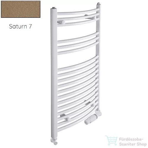 Radeco ADAMO AD7-400/L 1630x450 törölközőszárítós radiátor, SATURN 7 (metál homok) színben