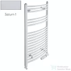 Radeco ADAMO AD7-500/L 1630x550 törölközőszárítós radiátor, SATURN 1 (metál jégszürke) színben