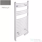 Radeco ADAMO AD7-600/L 1630x650 törölközőszárítós radiátor, MERKURY 4 (metál szürke) színben