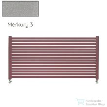   Radeco ALVO 3 350x1300 design radiátor,MERKURY 3 (metál világosszürke) színben