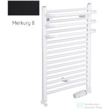   Radeco ARIA A1-350/1 490x385 törölközőszárítós radiátor, MERKURY 8 (selyemfényű fekete) színben