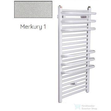   Radeco ARIA A3-400/2 870x435 törölközőszárítós radiátor, MERKURY 1 (metál ezüst) színben