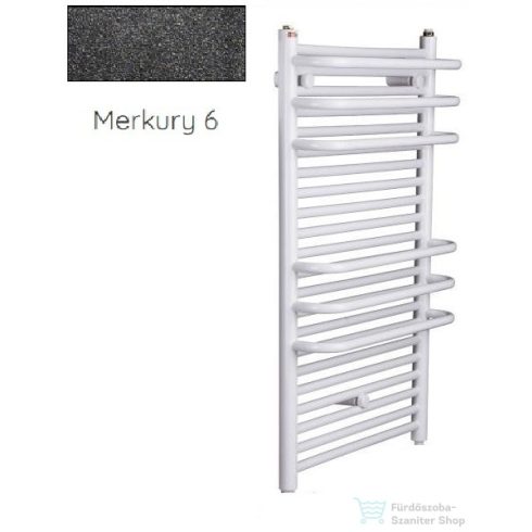 Radeco ARIA A3-400/2 870x435 törölközőszárítós radiátor, MERKURY 6 (metál fekete) színben
