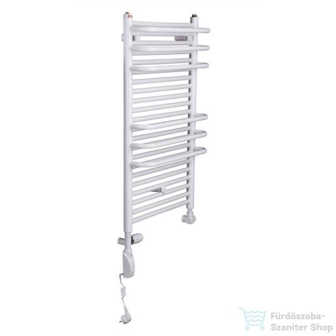 Radeco ARIA A4-500/2 1060x535 törölközőszárítós radiátor, fényes fehér színben