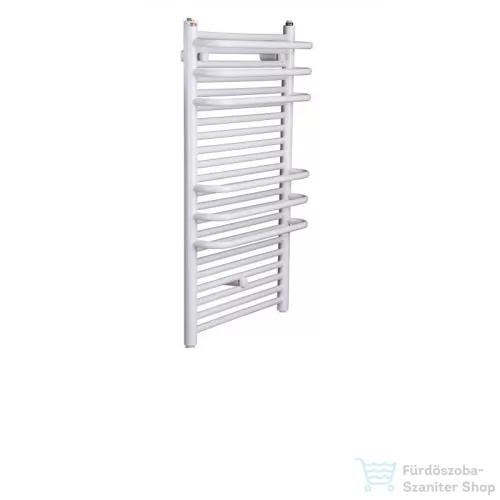 Radeco ARIA A6-600/2 1440x635 törölközőszárítós radiátor, fényes fehér színben