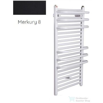   Radeco ARIA A7-350/2 1630x385 törölközőszárítós radiátor, MERKURY 8 (selyemfényű fekete) színben