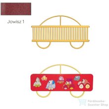   Radeco AUTO 680x1250 design radiátor gyerekszobába, JOWISZ 1 (matt bordó) színben