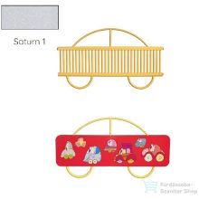   Radeco AUTO 680x1250 design radiátor gyerekszobába, SATURN 1 (metál jégszürke) színben