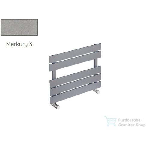 Radeco BARI A1-450/B 410x550 design radiátor,MERKURY 3 ( metál világosszürke) színben