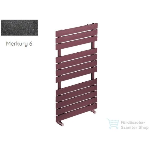Radeco BARI A3-450/B 970x550 design radiátor,MERKURY 6 (metál fekete) színben