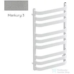   Radeco BILLY 2 930x530 törölközőszárítós radiátor, MERKURY 3 (metál világosszürke) színben