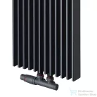 Radeco BORA 1200/25 1200x610 design radiátor, MERKURY 8 (selyemfényű fekete) színben