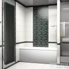 Radeco BORA 1200/25 1200x610 design radiátor, MERKURY 8 (selyemfényű fekete) színben