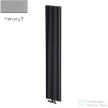   Radeco BORA 1800/21 1800x510 design radiátor, MERKURY 3 (metál világosszürke) színben