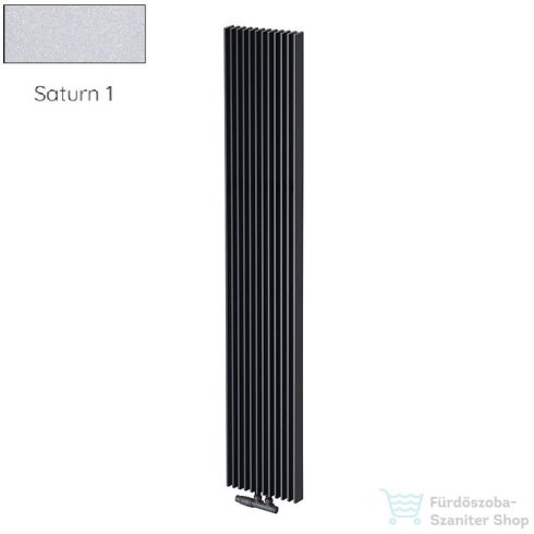 Radeco BORA 600/17 600x410 design radiátor, SATURN 1 (metál jégszürke) színben