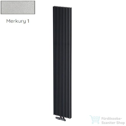 Radeco BORA 600/25 600x610 design radiátor, MERKURY 1 (metál ezüst) színben
