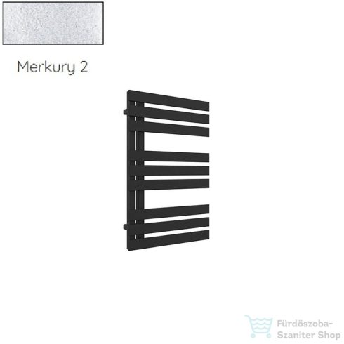 Radeco BRUNO KOLOR 1 750x500 design radiátor,MERKURY 2 (ezüst) színben