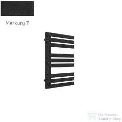   Radeco BRUNO KOLOR 1 750x500 design radiátor,MERKURY 7 (matt fekete) színben