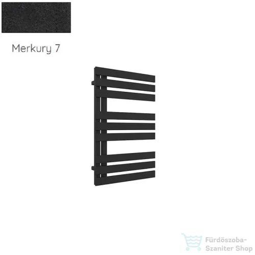 Radeco BRUNO KOLOR 1 750x500 design radiátor,MERKURY 7 (matt fekete) színben