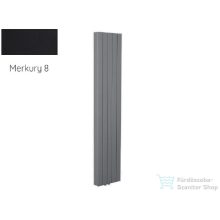   Radeco CAJA 2 1650x645 design radiátor, MERKURY 8 (selyemfényű fekete) színben