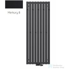   Radeco CALLE 2 1650x620 design radiátor akasztókkal, MERKURY 8 (selyemfényű fekete) színben