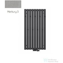   Radeco CALLE 4 1200x620 design radiátor akasztókkal, MERKURY 3 (metál világosszürke) színben