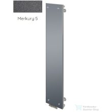   Radeco CLEO 1 1650x340 design radiátor tükörrel, MERKURY 5 (metál sötétszürke) színben