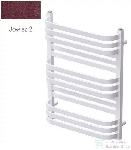Radeco COMO 1 700x530 törölközőszárítós radiátor, JOWISZ 2 (metál bordó) színben