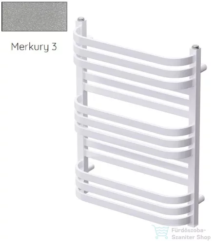 Radeco COMO 1 700x530 törölközőszárítós radiátor, MERKURY 3 (metál világosszürke) színben