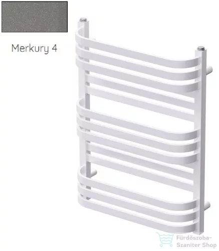 Radeco COMO 1 700x530 törölközőszárítós radiátor, MERKURY 4 (metál szürke) színben