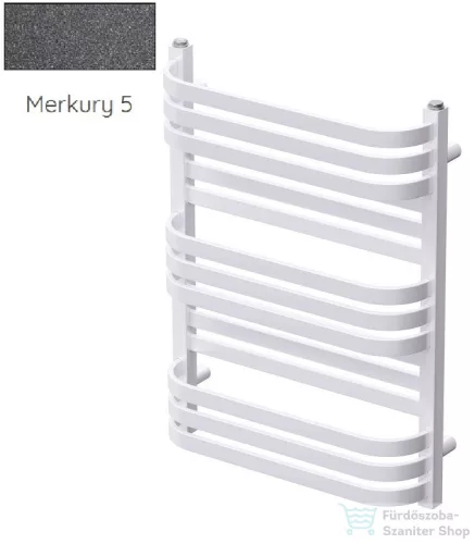 Radeco COMO 1 700x530 törölközőszárítós radiátor, MERKURY 5 (metál sötétszürke) színben