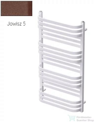 Radeco COMO 2 970x530 törölközőszárítós radiátor, JOWISZ 5 (matt barna) színben