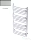 Radeco COMO 2 970x530 törölközőszárítós radiátor, MERKURY 1 (metál ezüst) színben