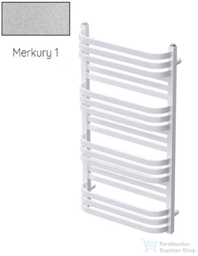 Radeco COMO 2 970x530 törölközőszárítós radiátor, MERKURY 1 (metál ezüst) színben