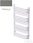 Radeco COMO 2 970x530 törölközőszárítós radiátor, MERKURY 4 (metál szürke) színben