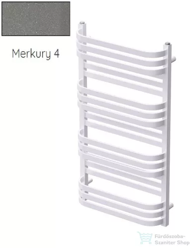 Radeco COMO 2 970x530 törölközőszárítós radiátor, MERKURY 4 (metál szürke) színben