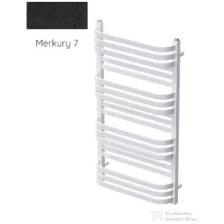   Radeco COMO 2 970x530 törölközőszárítós radiátor, MERKURY 7 (matt fekete) színben