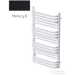   Radeco COMO 2 970x530 törölközőszárítós radiátor, MERKURY 8 (selyemfényű fekete) színben